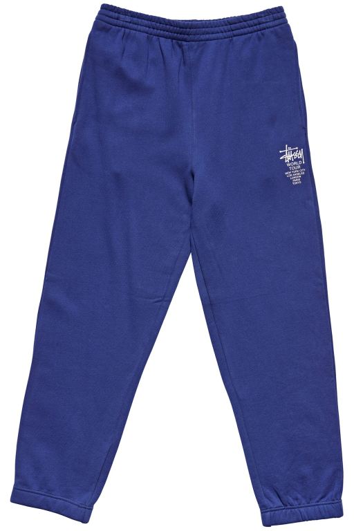 Stussy Mens World Tour Track Pants Navy - FXDWH7968